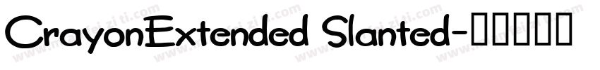 CrayonExtended Slanted字体转换